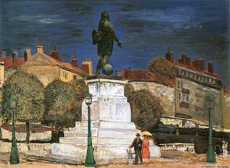 Zygmunt Waliszewski Statue of general Championnet in Valence France oil painting art